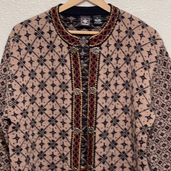 VINTAGE 100% WOOL Skyr Textile Pattern Jacket - Picture 2 of 12